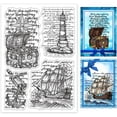 Nautical Theme Clear Stamp Treasure Chest Rubber Stamp Lighthouse