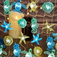 thumbnail image 1 of Nautical Theme Ocean Décor Beach Decorative String Lights Outdoor Seahorse Sea Turtle Starfish Shell Cute Marine Life Novelty Night Lights 30LED 10ft Battery Operated, 1 of 7