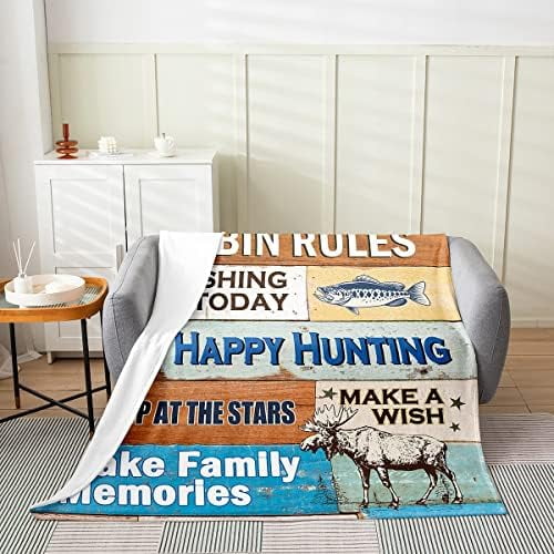 Nautical Themed Throw Blanket Colorful Cartoon Oar Anchor Rudder Fleece