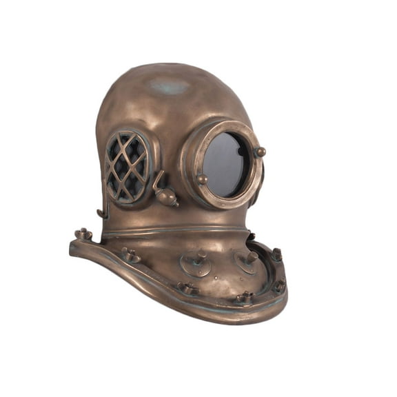 Nautical Tropical Imports Scuba Diver Helmet 3D Wall Sculpture (Bronze)