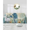 thumbnail image 1 of Nautical Turtle Blue Sofa Covers for 3 Cushion Couch,Washable Sectional & L Shape Couch Covers for Dog/Cat/Kid,Coastal Seagrass Eucalyptus Anchor Brrown Non Slip Sofa Slipcover Futon Cover 71x150, 1 of 8