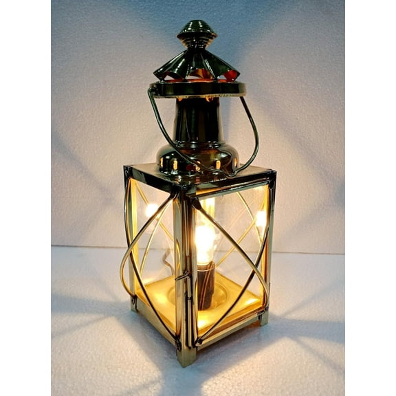 Nautical Vintage 12" Ship Lamp Boat Electric Lantern Maritime Collectible Home Decorative