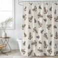 thumbnail image 1 of Nautical Vintage Shower Curtain Set, Waterproof Shower Curtains for Bathroom, Wooden Boards Anchor Sailing Retro Washable Fabric Cloth Bath Curtain for Bathtub Decoration with Hooks 66x72 Inches, 1 of 9