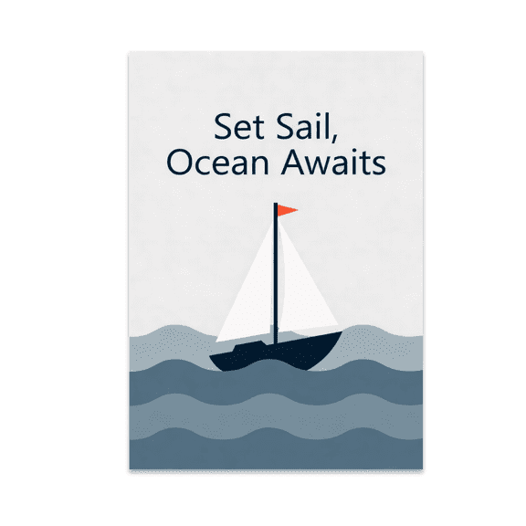 Nautical Wall Decor - Sailing Enthusiast - 13x19 Poster Print
