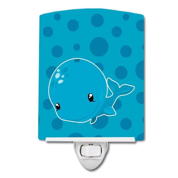 Nautical Whale Ceramic Night Light