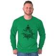 thumbnail image 1 of Nautical Whale Wheel Spiritual Animal Long Sleeve TShirt Men Women Brisco Brands 3X, 1 of 6