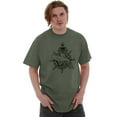 thumbnail image 1 of Nautical Whale Wheel Spiritual Animal Plus Size Crewneck Graphic Tee Shirt Brisco Brands 5X, 1 of 5