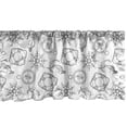 thumbnail image 1 of Ambesonne Nautical Valance Pack of 2, Anchor Marine Art, 42"X12", Grey and White, 1 of 3