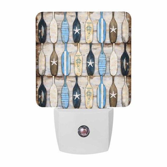 Nautical Wine Bottle Plug-in LED Night Lights Retro Anchor Painting Auto Dusk-to-Dawn Sensor for Bedroom, Bathroom, Kitchen, Nursery, Hallway, Stairs, Wall Home Decor