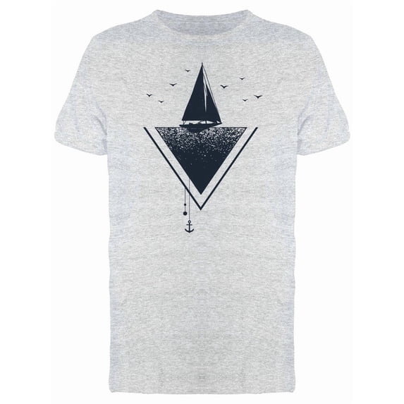 Nautical Yacht Textured Style Tee Men's -Image by Shutterstock
