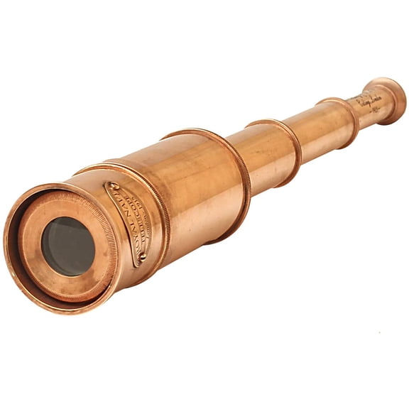 Nautical boat telescopes copper marine brass tube spy glasses, 18 inch, bronze
