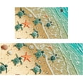 thumbnail image 1 of Nautical rug Beach Kitchen Mats for Floor 2 Piece, Beach Mat Anti Fatigue Floor Mat for Kitchen, Kitchen Floor Mats for in Front of Sink and Kitchen Matt for Standing for Kitchen Decor 17"X30"+17"X47", 1 of 6