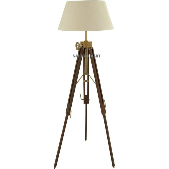 NauticalMart 87" Tripod Floor Lamp (Brown)