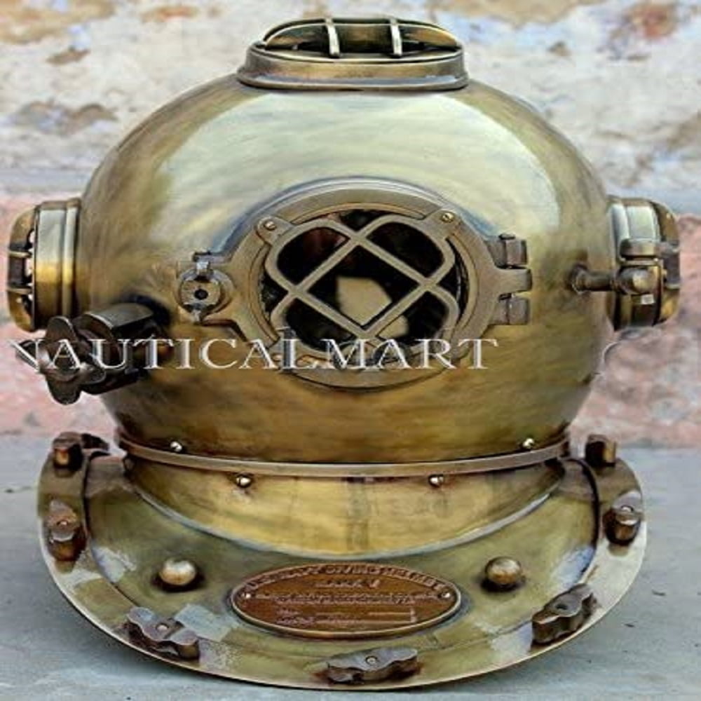 NauticalMart Antique Scuba Divers Diving Helmet US Navy Mark V Deep Sea ...