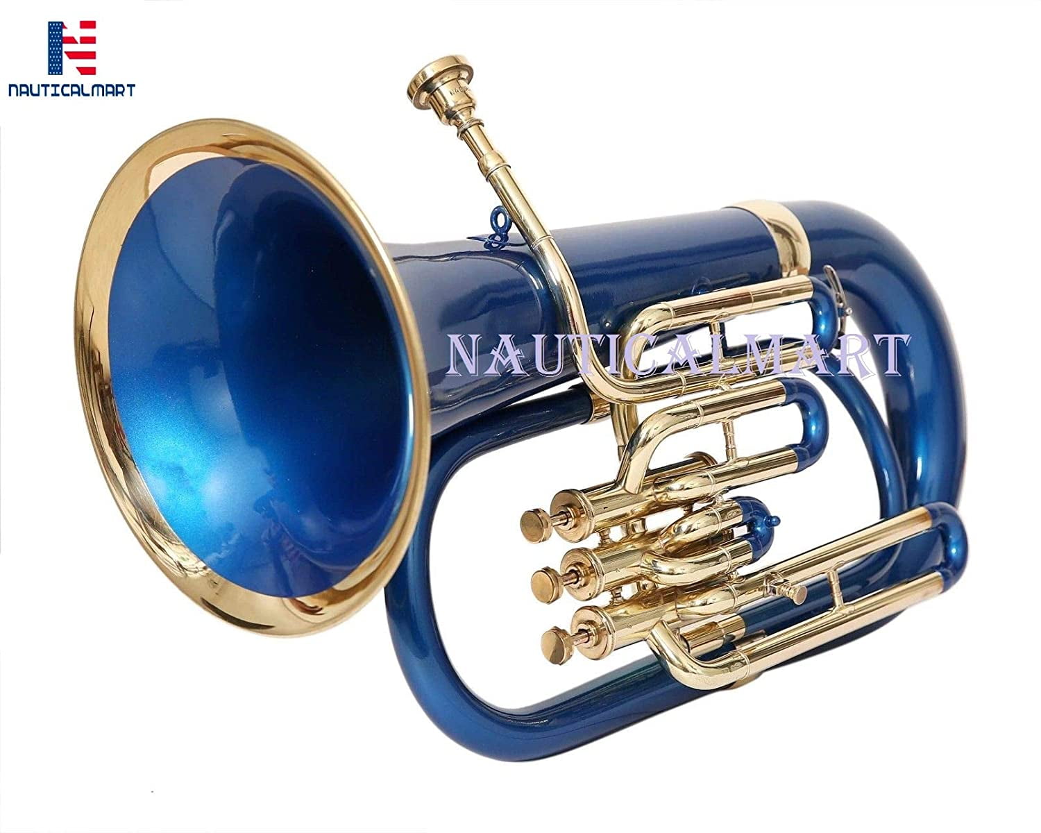 NAUTICAL BRASS ANTIQUE Trumpet Bb Pocket Student Trumpet 3 Valve