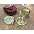 thumbnail image 1 of NauticalMart Brass Compass Gift Compass, Graduation Day Gifts Compass with leather case, 1 of 6