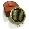 thumbnail image 1 of NauticalMart Compass E. E. Cummings Complete I Carry Your Heart Brass Nautical with Not All Those Stamped Leather Case, 1 of 2
