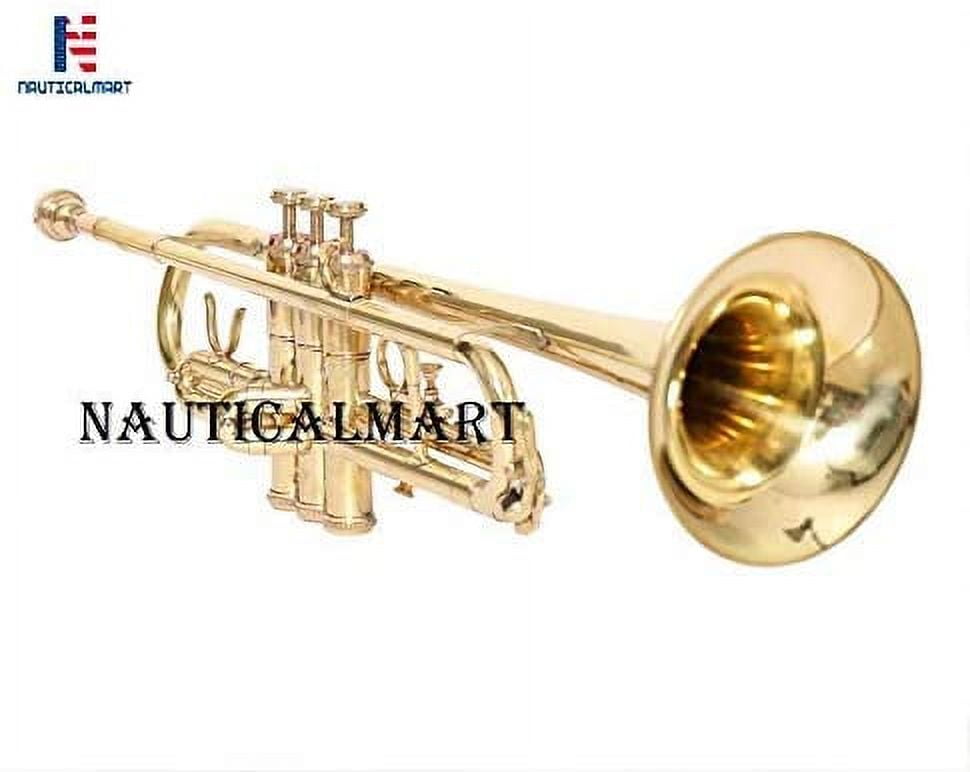 NauticalMart Ocean Blue Lacquer Brass Bb Trumpet with Case 