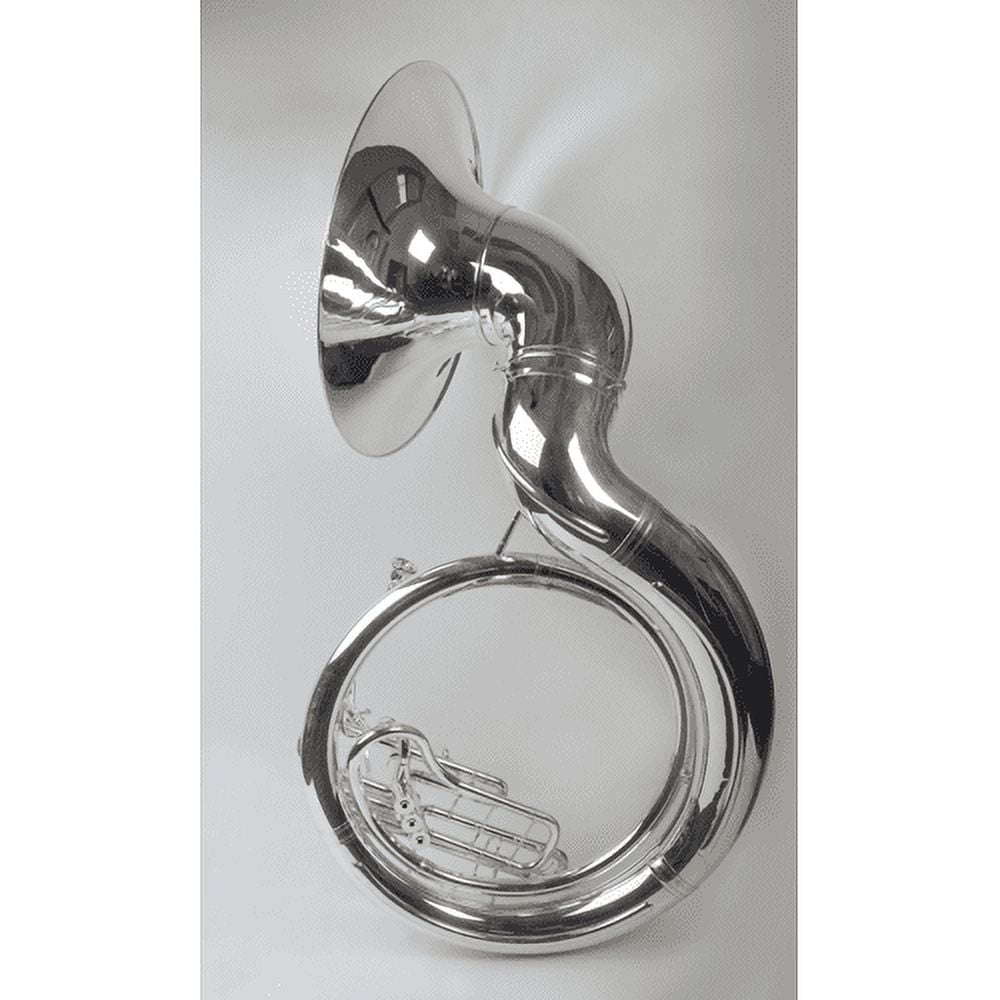 NauticalMart OSWAL Bb Flat Silver Nickel Plated Sousaphone Tuba With