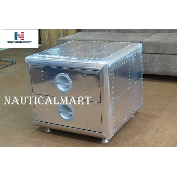 NauticalMart Side Trunk Storage Ottoman Cube