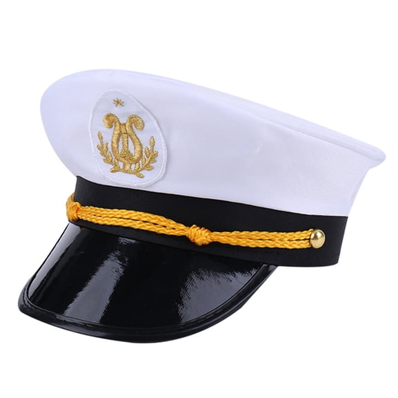 Nautically Hat Fashion Sailors Hat Adjustable Hat Embroidered Anchors Unisex Hat for Outdoor Activity