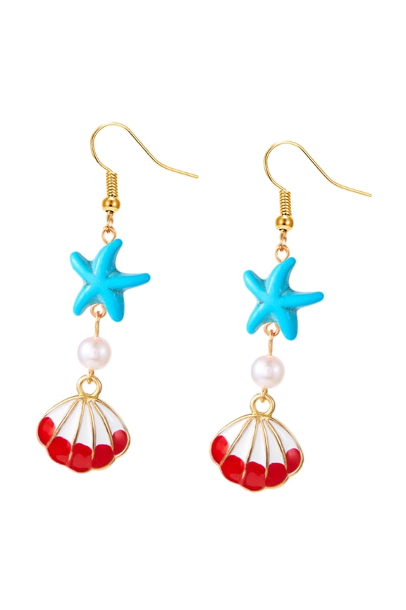Nauticals Shell Shape Earrings Jewelry With Secure Hook Closure Comfortable Designs for Special Occasions