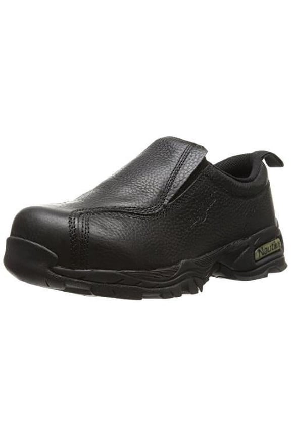 1631 Womens ESD Slip-On Safety Toe Work Shoe Black Leather No Metal