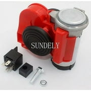 Nautilus Air Horn 12 volt 139dB Car red Bike Motorcycle Truck
