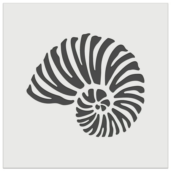 Nautilus Beach Sea Shell DIY Cookie Wall Craft Stencil - 11.5 Inch