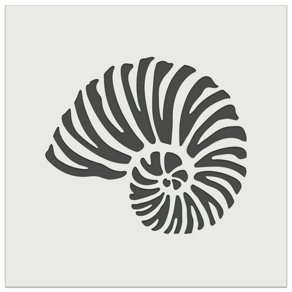 Nautilus Beach Sea Shell DIY Cookie Wall Craft Stencil - 3.5 Inch
