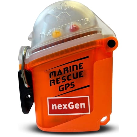 Nautilus LifeLine Marine Rescue GPS nexGen AIS Man Overboard Locator Beacon with Integrated GPS, Waterproof Marine Emergency Transmitter, No Subscription Required