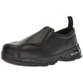 thumbnail image 1 of Nautilus Mens Steel Toe Slip-On Shoes Black Leather Size 12 Medium Waterproof, 1 of 2