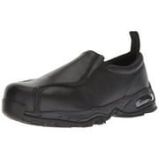 Nautilus Mens Steel Toe Slip-On Shoes Black Leather Size 12 Medium Waterproof