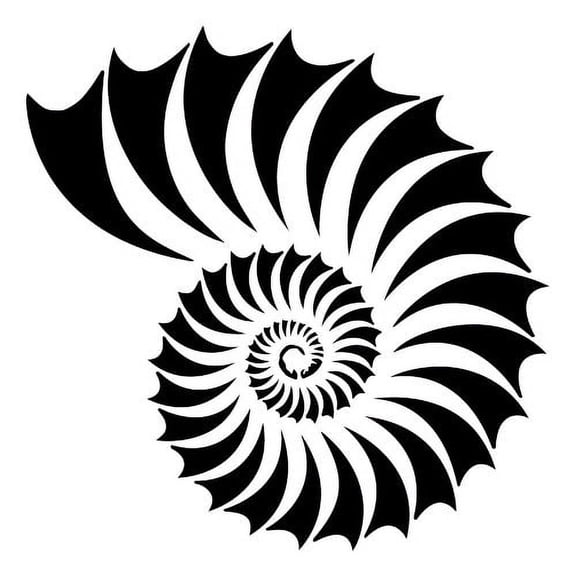 Nautilus Shell Stencil (10 mil plastic)