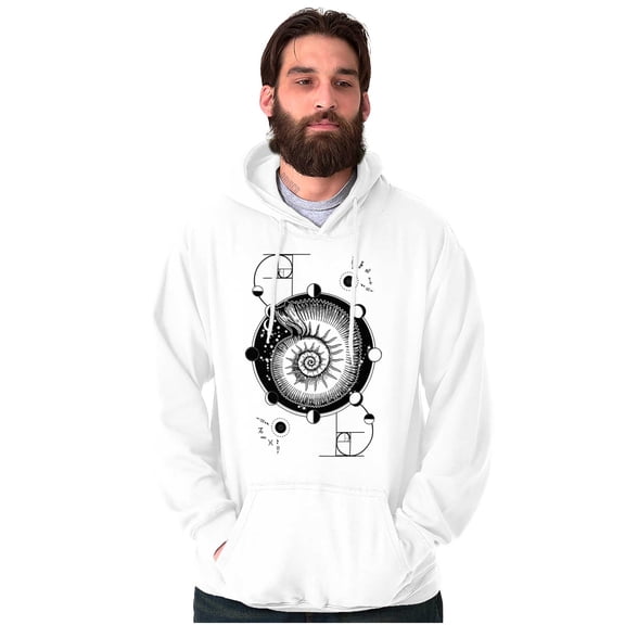 Nautilus Shell Symbolic Spiritual Hoodie Sweatshirt Women Men Brisco Brands L
