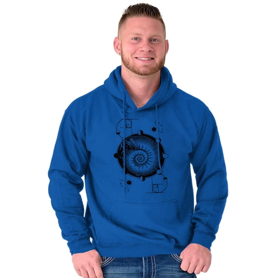 Nautilus Shell Symbolic Spiritual Hoodie Sweatshirt Women Men Brisco Brands M