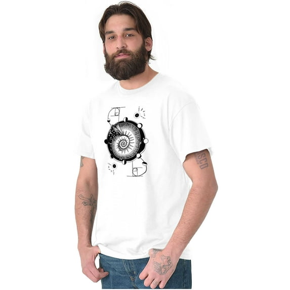 Nautilus Shell Symbolic Spiritual Men's Graphic T Shirt Tees Brisco Brands X