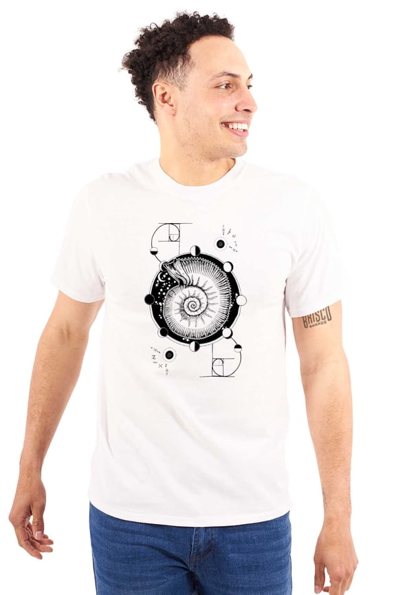 Nautilus Shell Symbolic Spiritual Plus Size Crewneck Graphic Tee Shirt Brisco Brands 3X