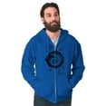 thumbnail image 1 of Nautilus Shell Symbolic Spiritual Zip Up Hoodie Men's Women's Brisco Brands S, 1 of 6