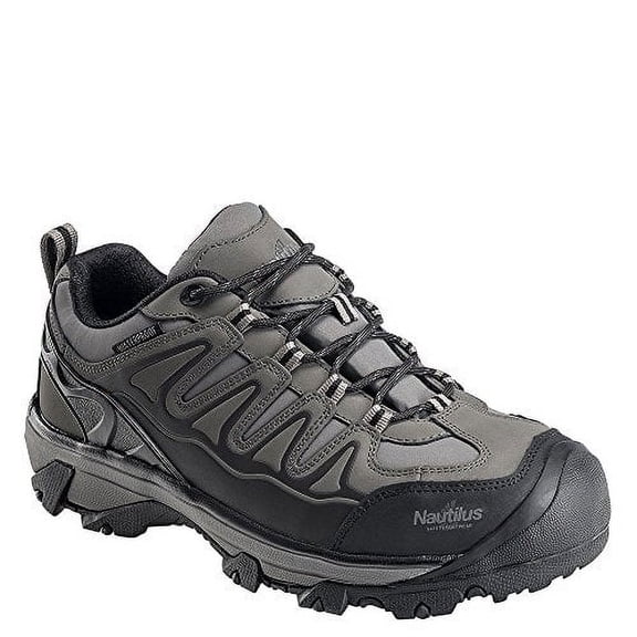 FSI FOOTWEAR SPECIALTIES INTERNATIONAL NAUTILUS Nautilus Safety Footwear Men's Avenger Steel Toe Waterproof Athletic Hiker Work Shoes Grey - N2218
