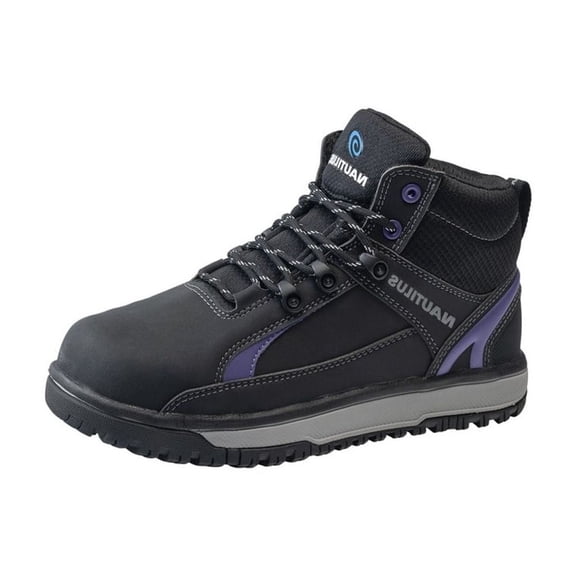 Nautilus Work Boots Womens Met Guard Slip Resistant Black N1471