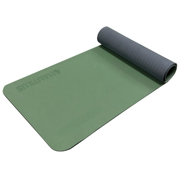 Nautilus Yoga Mat with Strap, Earth Green