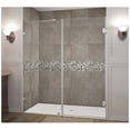 thumbnail image 1 of Nautis 71 x 72 in. Completely Frameless Hinged Shower Door in Stainless Steel, 1 of 1