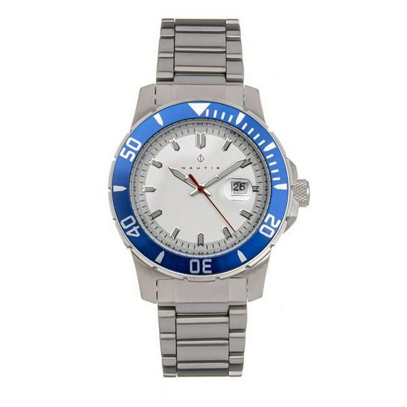Nautis Admiralty Pro 200 Bracelet Watch w/Date - Blue/White