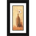 thumbnail image 1 of Nauts, Frans 10x18 Black Ornate Wood Framed with Double Matting Museum Art Print Titled - Morning Daisy III, 1 of 4