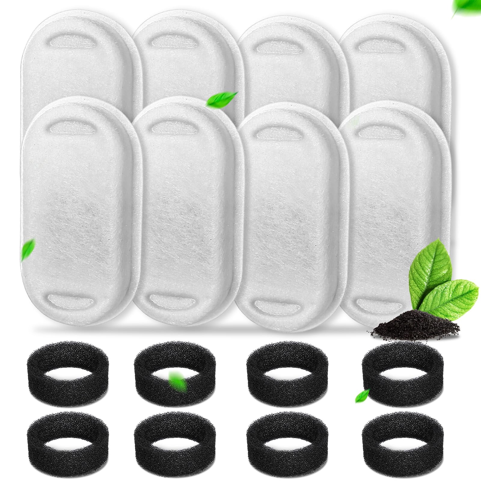 Shop 8 Pack Cat Fountain Filters 8 Sponges Stainless Steel 3L/2L - View #3