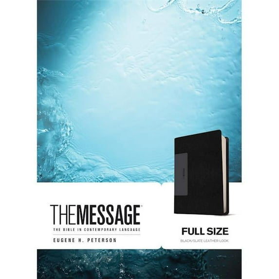NavPress 097054 The Message Bible - Black & Slate LeatherLook