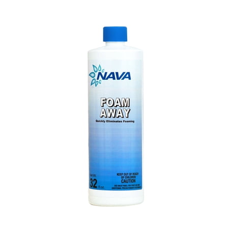 Nava Liquid Pool Algae Chemical Controller Foam Away, 32 oz, 2.30 lbs