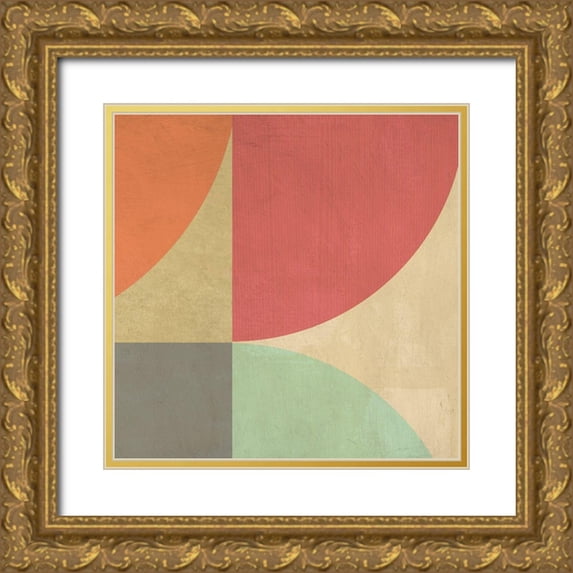 Nava, Sandro 15x15 Gold Ornate Wood Framed with Double Matting Museum Art Print Titled - Supergraphics II
