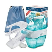 Navage Nasal Care DELUXE Bundle: Navage Nose Cleaner, Sky Blue Travel Bag, Countertop Caddy, and 20 SaltPods